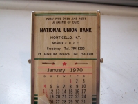 old 1970 calendar from ( national union bank )
